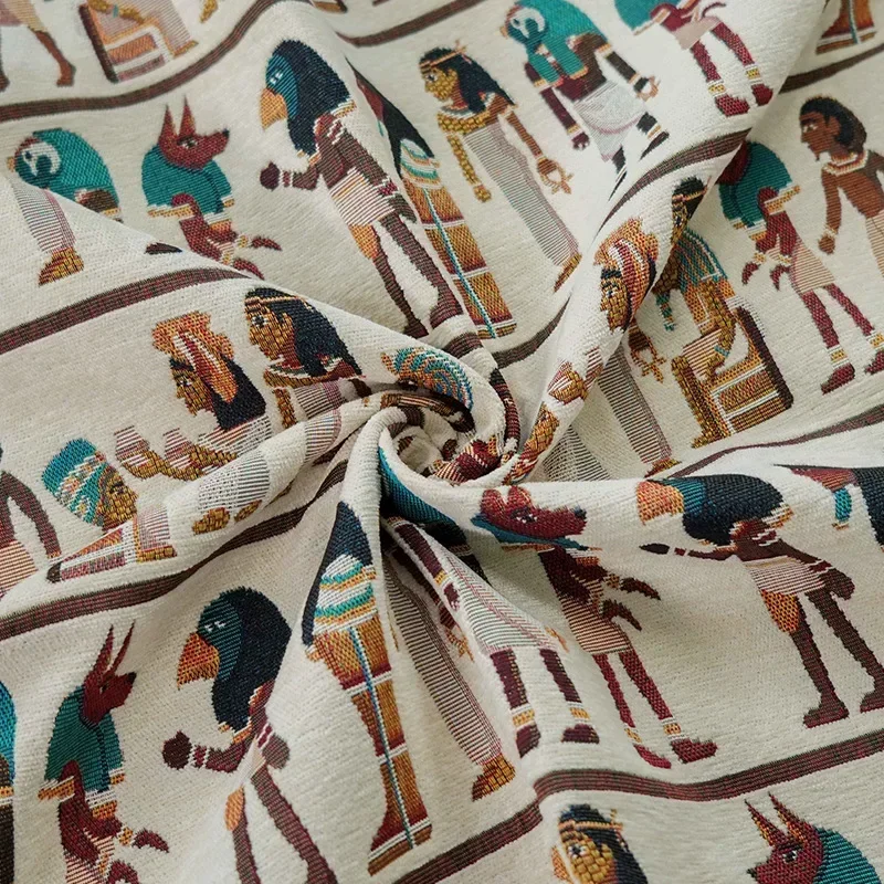 ผ้าแจ็คการ์ดย้อมสีสไตล์ชาติพัน - Home Textiles Egypt บทวิจารณ์และราคา