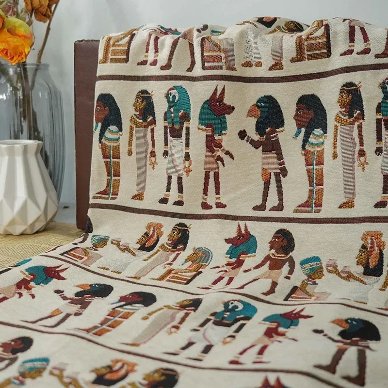 ผ้าแจ็คการ์ดย้อมสีสไตล์ชาติพัน - Home Textiles Egypt บทวิจารณ์และราคา