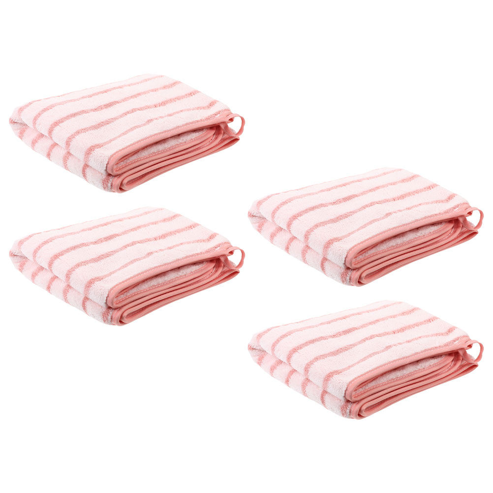 ผ้าขนหนูเช็ดหน้าแบบคอรัลฟลีซ 4 - Home Textiles Towel Set บทวิจารณ์และราคา