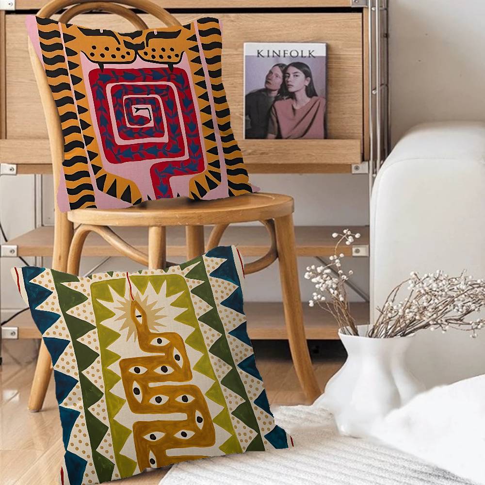 หมอนอิงตกแต่งบ้านลายเสือดาวอีย - Home Textiles Egypt บทวิจารณ์และราคา