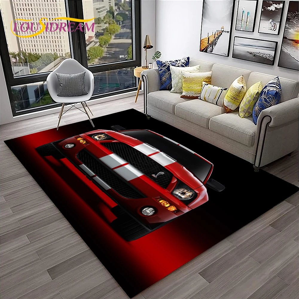 พรมปูพื้นลายรถฟอร์ด GTR มัสแตง - Home Textiles Online บทวิจารณ์และราคา