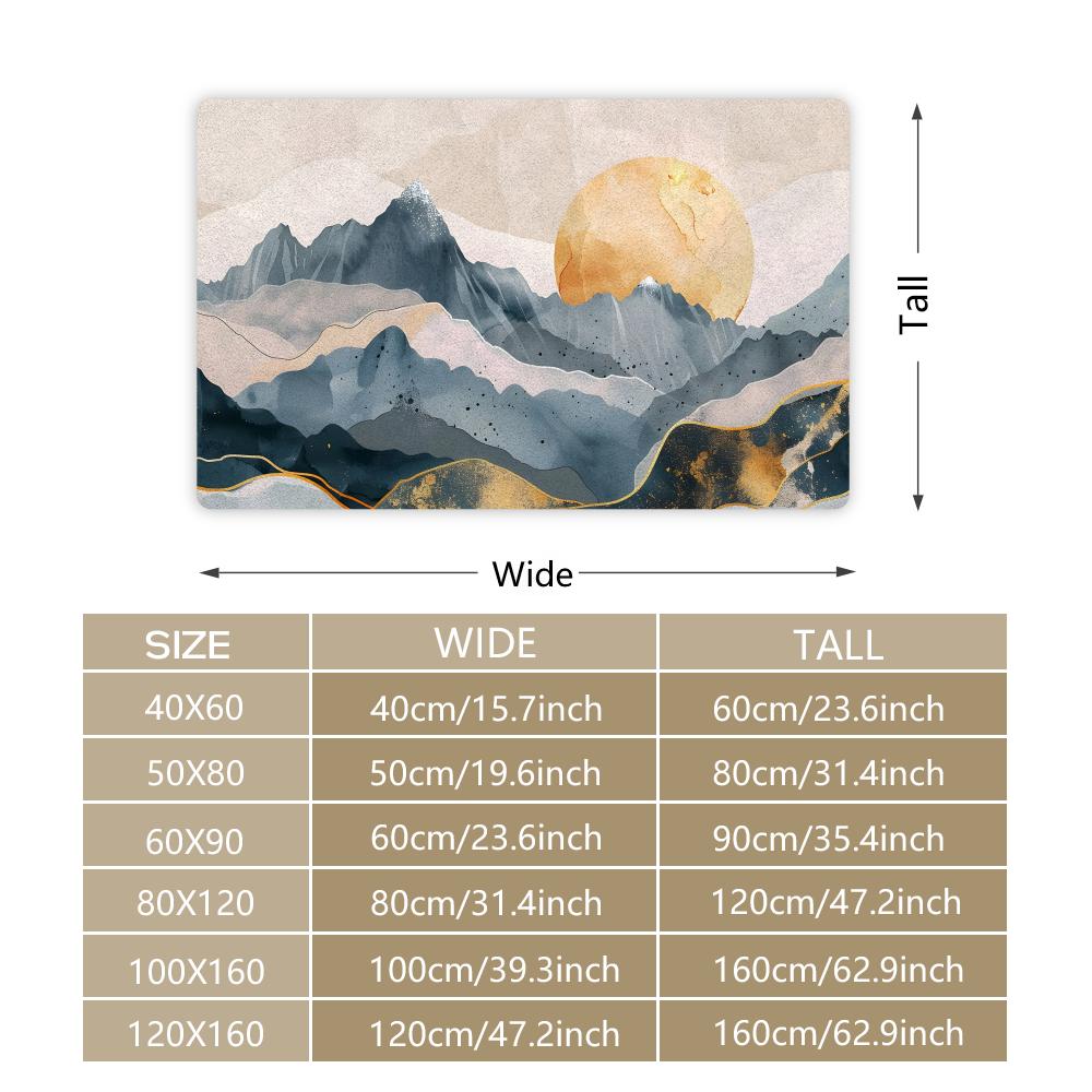 แผ่นรองพื้นลายภูเขาสำหรับห้องน - Home Landing Textiles บทวิจารณ์และราคา