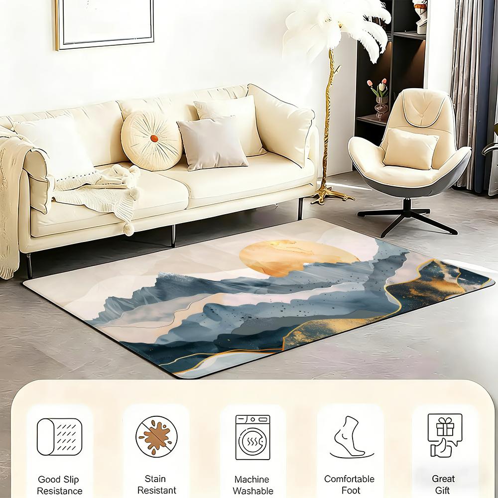 แผ่นรองพื้นลายภูเขาสำหรับห้องน - Home Landing Textiles บทวิจารณ์และราคา